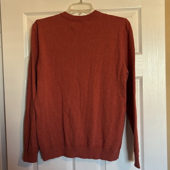 Topman men’s dark orange crew neck sweater size medium - Picture 6 of 8